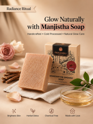 Manjistha Soap for bright and healthy-looking skin.